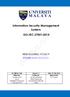 Information Security Management System ISO/IEC 27001:2013