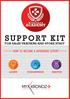 SUPPORT KIT. for sales trainers and store staff. How to become a MyKronoz expert