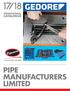 PIPE MANUFACTURERS LIMITED