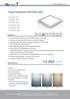RoHS. Super brightness LED Panel Light PL C PL N PL W PL3030D-12C PL3030D-12N PL3030D-12W. Features. Applications.