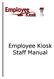 Employee Kiosk Staff Manual