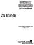 USB2004EXT USB2004EXTGB. Instruction Manual. USB Extender. 4-Port USB 2.0 Extender over Cat5 or Cat6