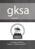 Manual 2. Creating a website Version 1.0 February 2014 GKSA
