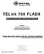 TELink 700 FLASH INSTALLATION AND OPERATION MANUAL