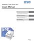 Install Manual. Advanced Printer Driver Ver.4. Overview. Installation and Setup. Silent Installation. M Rev. U