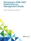 Workspace ONE UEM Mobile Device Management Guide. VMware Workspace ONE UEM 1810