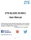ZTE BLADE A6 MAX User Manual