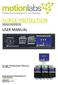 SURGE PROTECTION USER MANUAL. Surge Protection Device PORTABLE POWER DISTRIBUTION SURGE PROTECTION DEVICE (SPD) B