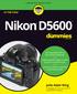 Nikon D5600. by Julie Adair King
