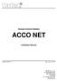 Access Control System ACCO NET Installation Manual