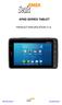 APAD SERIES TABLET PRODUCT SPECIFICATION V1.8