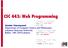 CSC 443: Web Programming