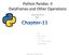 Python Pandas- II Dataframes and Other Operations
