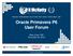 Oracle Primavera P6 User Forum. Brian Criss, PSP November 30, 2016