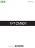 OEM USER MANUAL TPTCM60II. DOMC-0001e. Commands manual: