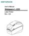 User's Manual. Metapace L-22D. Label Printer Rev. 1.00