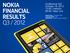 NOKIA FINANCIAL RESULTS Q3 / 2012