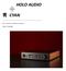 HOLO AUDIO 青 CYAN User's Guide. DAC / Preamp / Headphone Amplifier