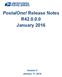 R42 Release Notes Ver 3.0 chg 1.0 External.docx 1/15/2016 3:56 PM CLA. PostalOne! Release Notes R January 2016