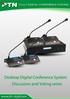 FuLLY Digital CONFERENCE SYSTEM. Desktop Digital Conference System Discussion and Voting series.