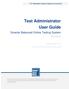Test Administrator User Guide