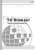 User Guide. TG Browser. Technical Guide Browser 2.6