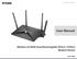 Version /31/2018. User Manual. Wireless AC2600 Dual-Band Gigabit ADSL2+/VDSL2 Modem Router DSL-3900