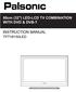 80cm (32) LED-LCD TV COMBINATION WITH DVD & DVB-T INSTRUCTION MANUAL TFTV8150LED