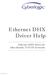 Ethernet DHX Driver Help Ethernet DHX Driver for Allen-Bradley TCP/IP Networks