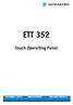 ETT 352 Touch Operating Panel