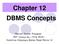 Chapter 12 DBMS Concepts