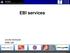EBI services. Jennifer McDowall EMBL-EBI