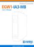 EGW1-IA3-MB User s Manual