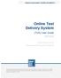 Online Test Delivery System