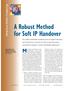 A Robust Method for Soft IP Handover