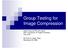 Group Testing for Image Compression