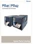 PD41 PD42. Commercial Printer. Spare Parts Catalog