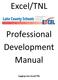 Excel/TNL. Professional Development Manual. Logging into Excel/TNL