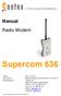 Supercom 636. Manual Radio Modem. Issue: Rev Document: Manual Supercom 636 R+W rev