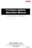 Firmware Update Operation Manual