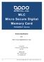 MLC. Micro Secure Digital Memory Card