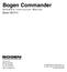 Bogen Commander. Software Instruction Manual Model MCPCI. P.O. Box 575 Ramsey NJ Tel Fax: Web: