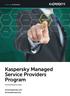 Kaspersky Managed Service Providers Program