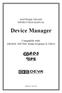 SOFTWARE UPDATE INSTRUCTION MANUAL. Device Manager. Compatible with: DB4004, DB7000, Radio Explorer II, DB44