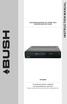 INSTRUCTION MANUAL DFTA60BR HIGH DEFINITION DIGITAL SET TOP BOX WITH INTEGRATED BLU-RAY PLAYER