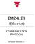 EM24_E1. (Ethernet) COMMUNICATION PROTOCOL. Version 0 Revision 1.2