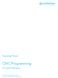 Operating Manual. CNC Programming. XCx and ProNumeric. CNC Programming Version 03/15 Article No. R ( )