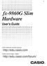 fx-9860g Slim Hardware User s Guide