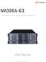 NA380A-G3. 4U 24-Bay External PCIe 8 JBOD Storage with PCIe Slot Expansion. User Manual