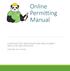 Online Permitting Manual